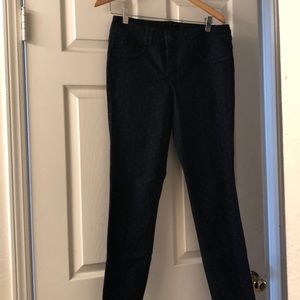 Polka dot skinny jeans